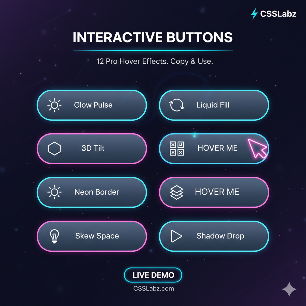 Modern Buttons | Modern CSS & Tailwind Snippets | CSSLabz